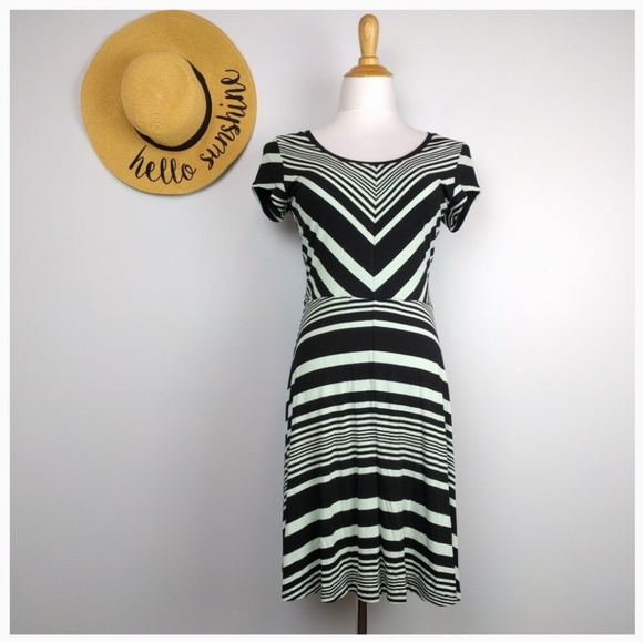 Market & Spruce Dresses & Skirts - Stitch Fix Market & Spruce Striped Spencer Dress S